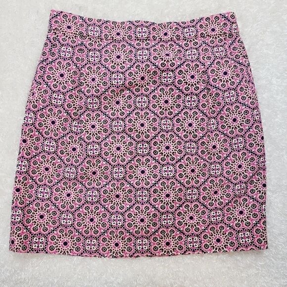 J Crew Skirt Pink and Black Size 0 - Picture 1 of 6